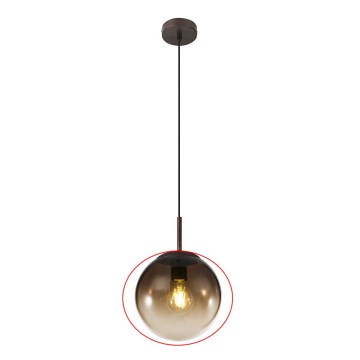 Globo - Náhradní stínidlo k lustru pr. 20 cm kouřová hnědá