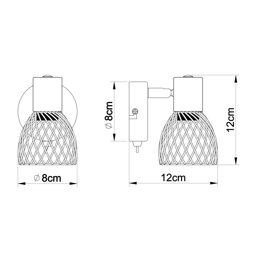 Globo - Nástěnné bodové svítidlo 1xE14/40W/230V
