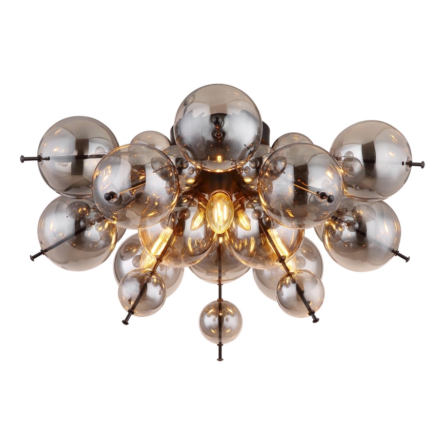Globo - Přisazený lustr 3xE14/25W/230V pr. 55 cm černá