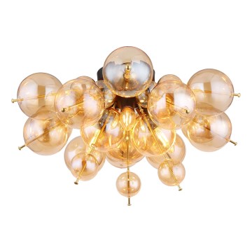 Globo - Přisazený lustr 3xE14/25W/230V pr. 55 cm zlatá
