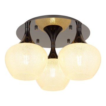 Globo - Přisazený lustr 3xE27/40W/230V antracit