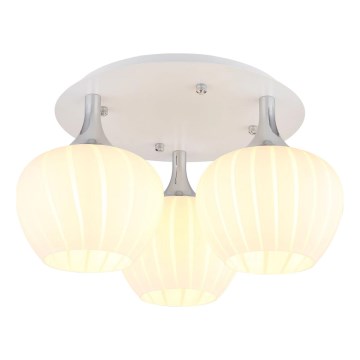 Globo - Přisazený lustr 3xE27/40W/230V bílá