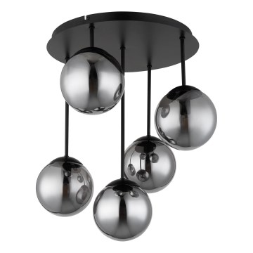 Globo - Přisazený lustr 5xE14/25W/230V černá