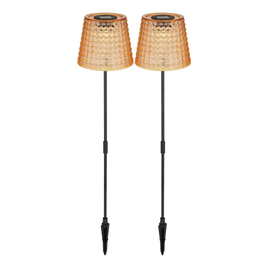 Globo - SADA 2x LED Solární svítidlo LED/0,06W/3V IP44 40 mAh oranžová