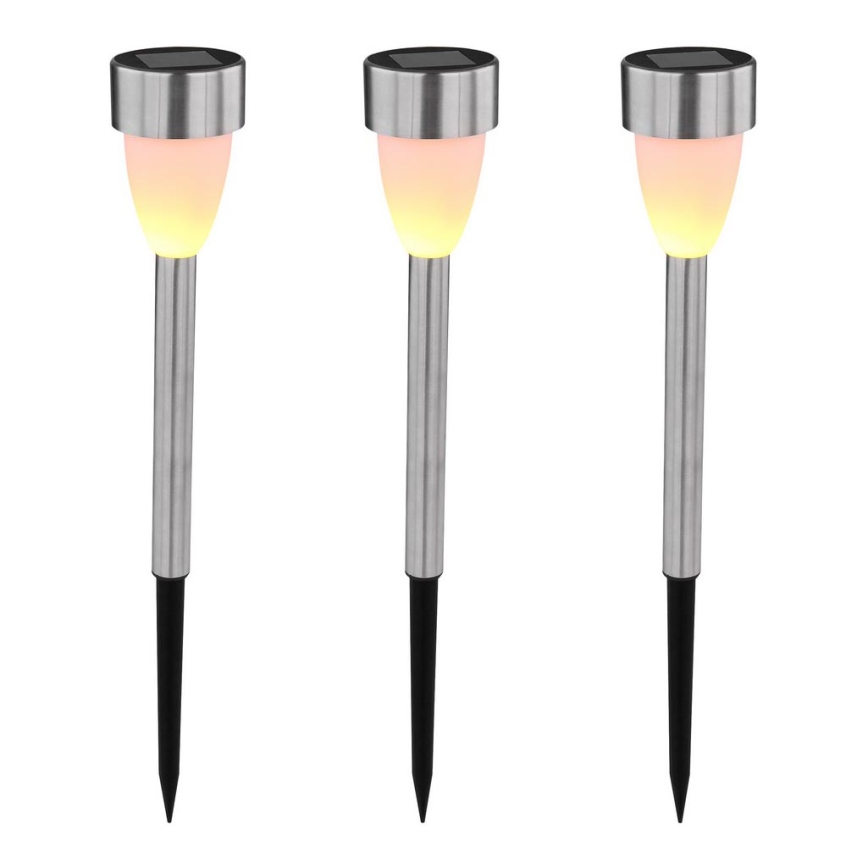 Globo - SADA 3x Solární lampa 3xLED/0,06W/1,2V IP44 200 mAh