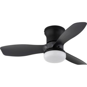 Globo - Stmívatelný stropní ventilátor LED/15W/230V 2700-6500K černá + dálkové ovládání