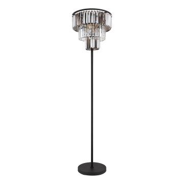 Globo - Stojací lampa 3xE27/40W/230V pr. 40 cm černá