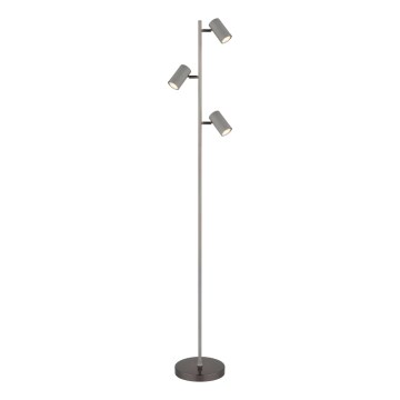Globo - Stojací lampa 3xGU10/5W/230V šedá