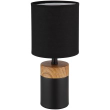 Globo - Stolní lampa 1xE14/40W/230V černá/dřevo
