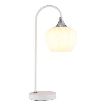 Globo - Stolní lampa 1xE27/40W/230V bílá