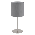 Globo - Stolní lampa 1xE27/40W/230V šedá