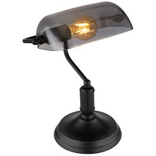 Globo - Stolní lampa 1xE27/60W/230V černá