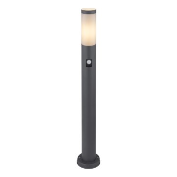 Globo - Venkovní lampa se senzorem 1xE27/15W/230V IP44 80 cm antracit