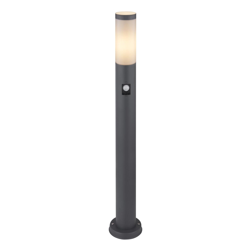 Globo - Venkovní lampa se senzorem 1xE27/15W/230V IP44 80 cm antracit