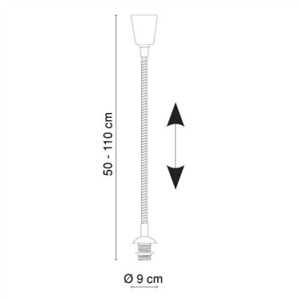 Globo Z3 - Závěs stahovací SUSPENZION 1xE27/60W/230V