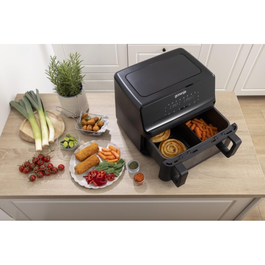 GORENJE AF2700BP - Horkovzdušná fritéza 9 l 2700W/230V černá