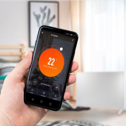 GORENJE IR540W - Chytrý elektrický infrapanel 540W časovač IP44 Wi-Fi bílá