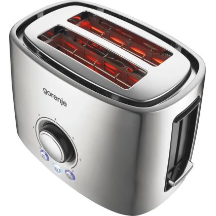 GORENJE T1000E - Topinkovač s dvěma otvory a rozpékačem 1000W/230V nerez