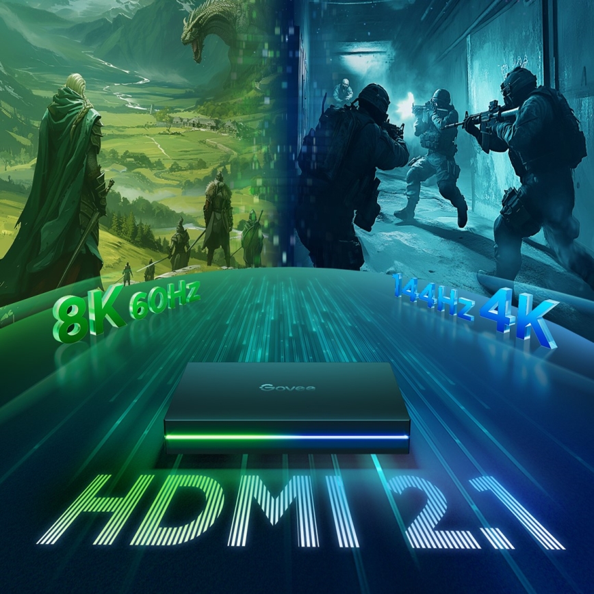 Govee - AI Sync Box 2 Smart TV RGBICW podsvětlení 55-65 Wi-Fi