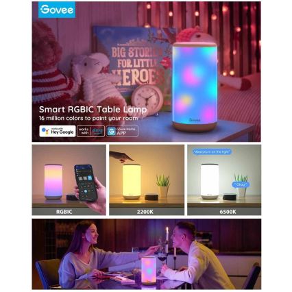 Govee - Aura SMART RGBIC Stolní lampa Wi-Fi