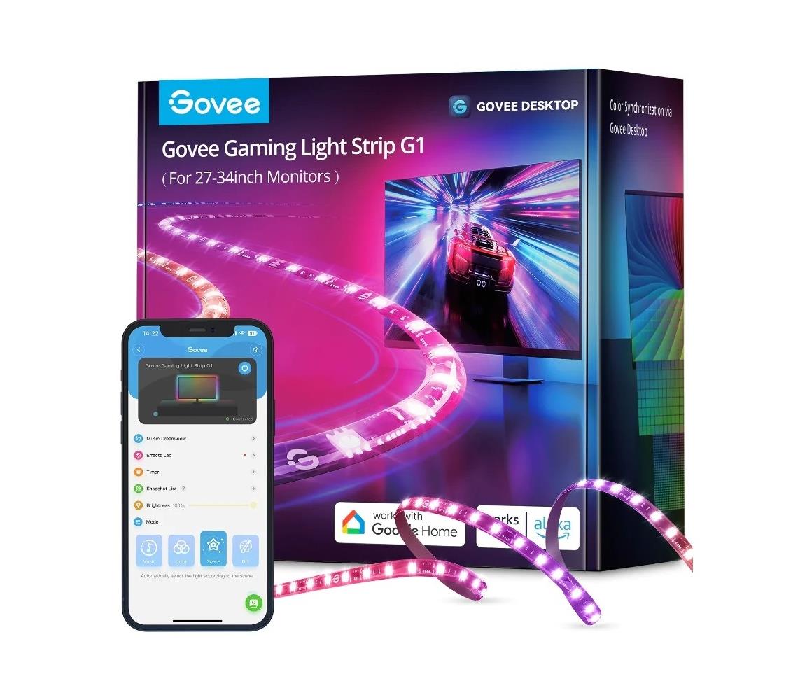 Govee Govee - Dreamview G1 Smart LED RGBIC podsvícení monitoru 27-34" Wi-Fi GV0027