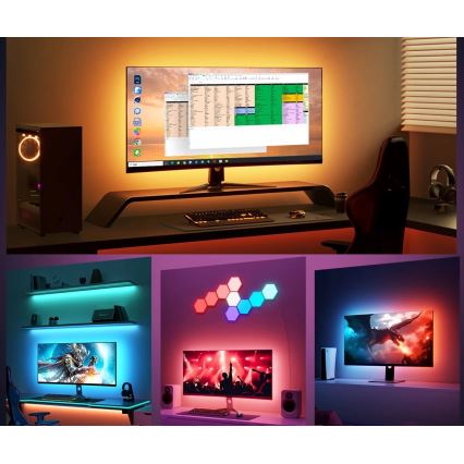 Govee - Dreamview G1 Smart LED RGBIC podsvícení monitoru 27-34" Wi-Fi