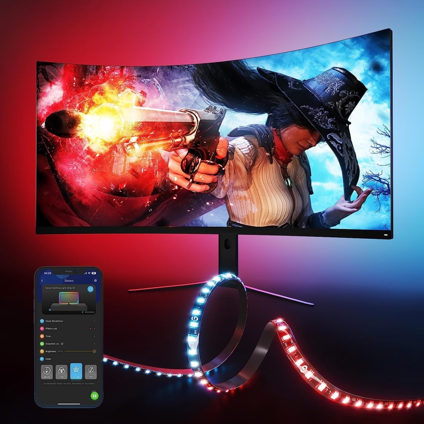 Govee - Dreamview G1 Smart LED RGBIC podsvícení monitoru 27-34" Wi-Fi