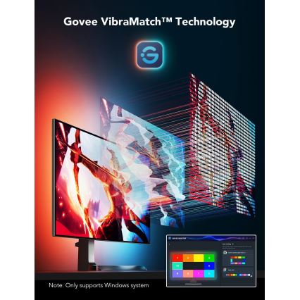 Govee - Dreamview G1 Smart LED RGBIC podsvícení monitoru 27-34" Wi-Fi