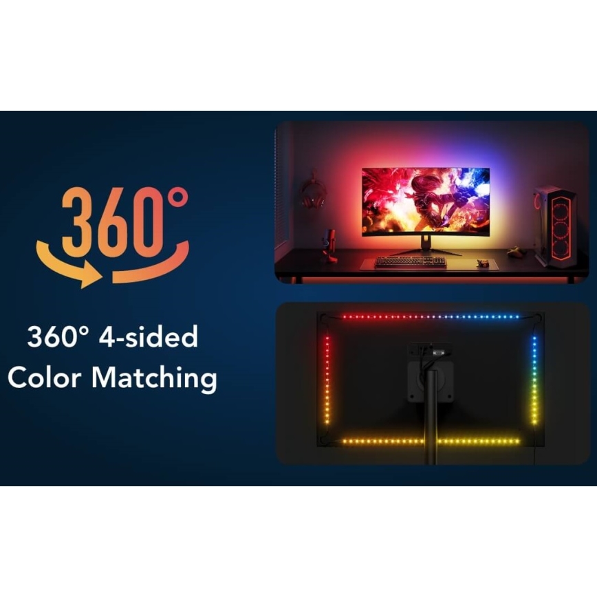 Govee - Dreamview G1 Smart LED RGBIC podsvícení monitoru 27-34" Wi-Fi