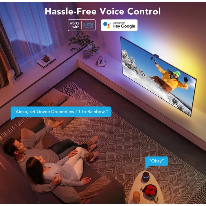 Govee - DreamView TV 55-65 SMART LED podsvícení RGBIC Wi-Fi