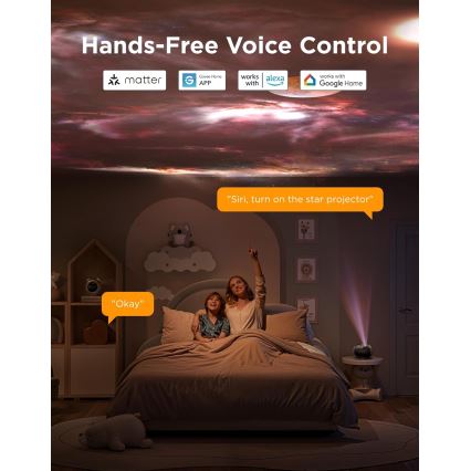 Govee - Galaxy Light Projector 2 Pro Matter s reproduktorem Wi-Fi