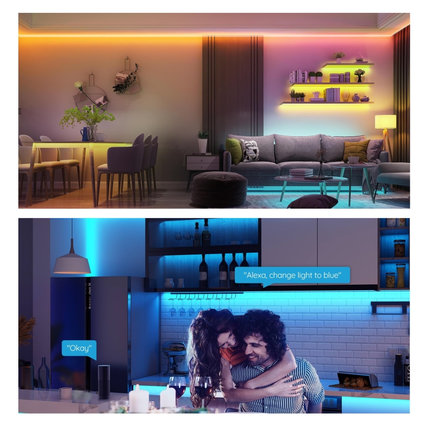 Govee - LED RGB Stmívatelný pásek SMART LED/36W/24V 10m Wi-Fi