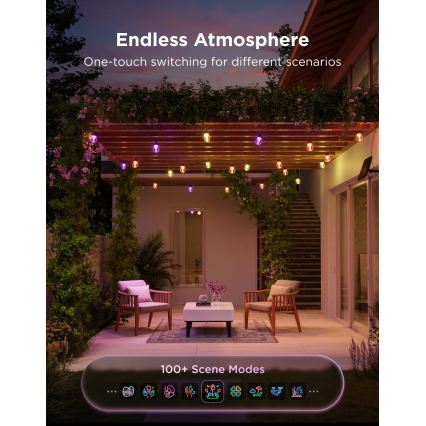Govee - LED RGBICW Solární řetěz 8xLED/6W/5V Wi-Fi Matter IP67