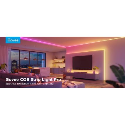 Govee - LED RGBICW Stmívatelný pásek COB 3780 diod 3m Wi-Fi Matter