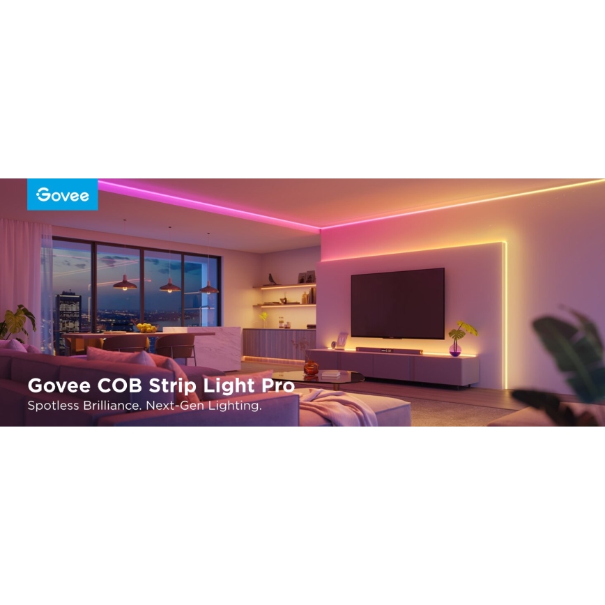 Govee - LED RGBICW Stmívatelný pásek COB 3780 diod 3m Wi-Fi Matter