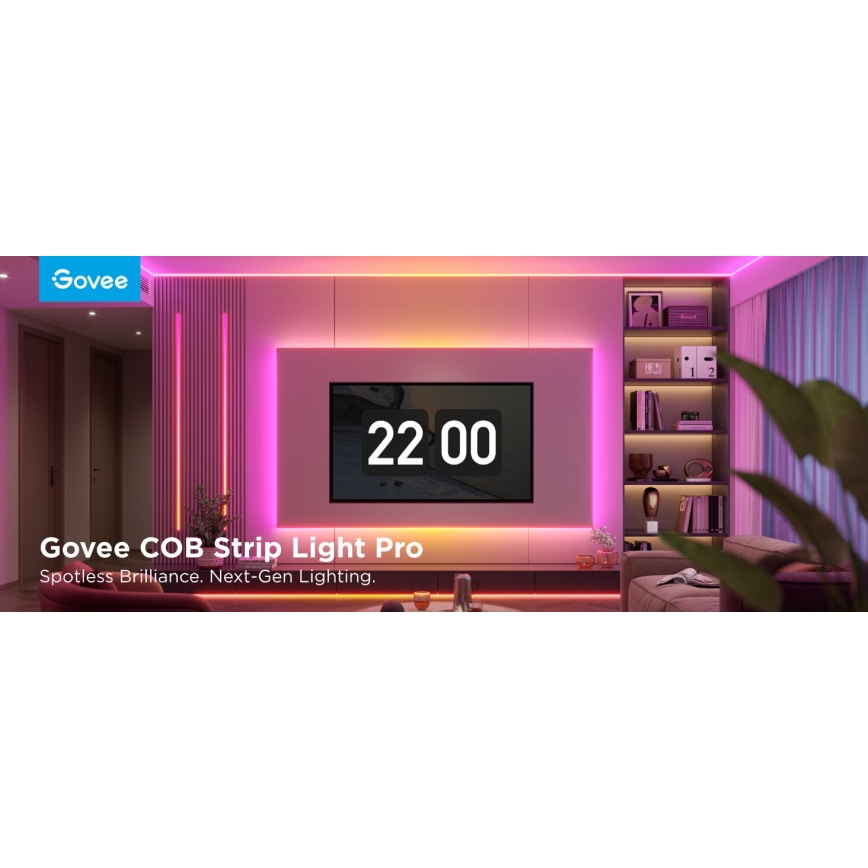 Govee - LED RGBICW Stmívatelný pásek COB 3780 diod 3m Wi-Fi Matter