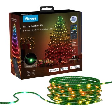 Govee - LED RGBICW Venkovní vánoční řetěz 2700-6500K 20m Wi-Fi Matter IP65