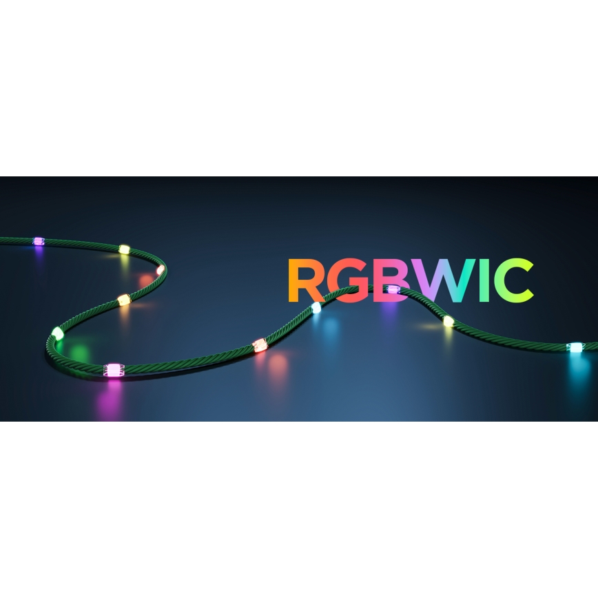 Govee - LED RGBICW Venkovní vánoční řetěz 2700-6500K 20m Wi-Fi Matter IP66