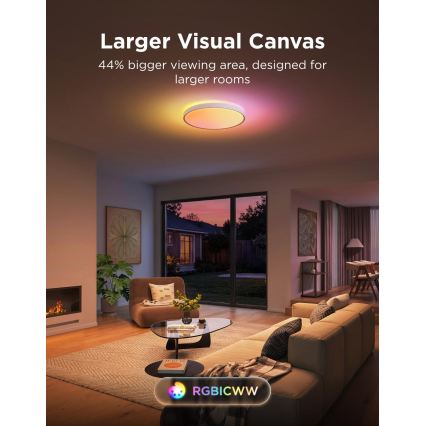 Govee - LED RGBICWW Stmívatelné stropní svítidlo LED/55W/230V pr. 46 cm Matter Wi-Fi