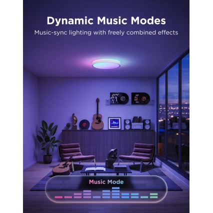 Govee - LED RGBICWW Stmívatelné stropní svítidlo LED/55W/230V pr. 46 cm Matter Wi-Fi