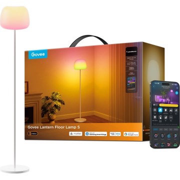 Govee - LED RGBICWW Stmívatelná stojací lampa LANTERN MATTER LED/24W/230V Wi-Fi 160 cm
