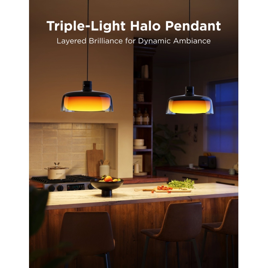 Govee - LED RGBICWW Stmívatelný lustr na lanku LED/21W/230V Matter Wi-Fi