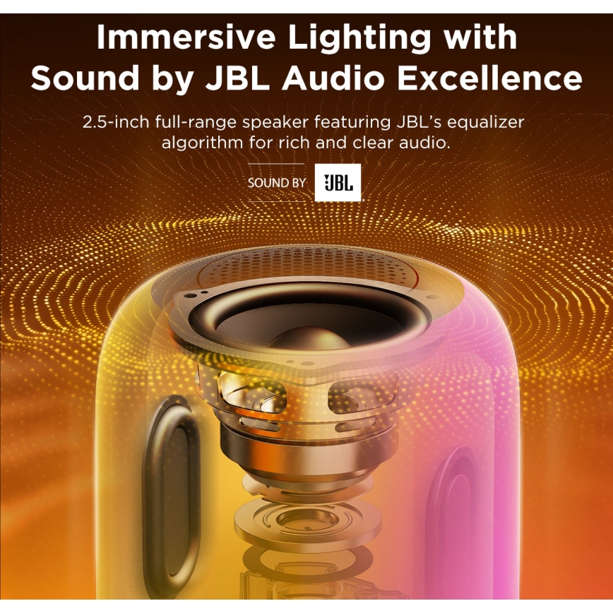 Govee - LED RGBW Stmívatelná stolní lampa s reproduktorem LED/36W/12V Wi-Fi