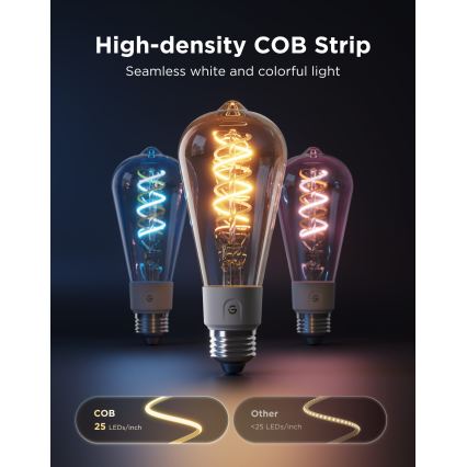 Govee - LED RGBWW Stmívatelná žárovka Smart MATTER ST64 E27/5W/230V 2700-6500K Wi-Fi