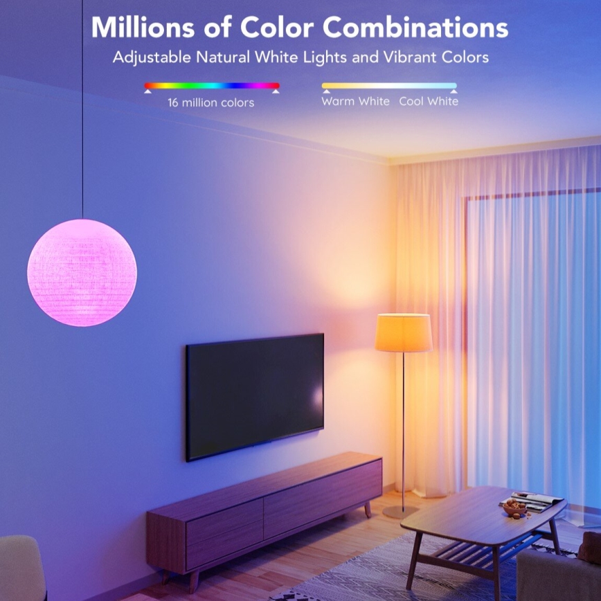 Govee - LED RGBWW Stmívatelná žárovka Smart E27/9W/230V 2700-6500K Wi-Fi