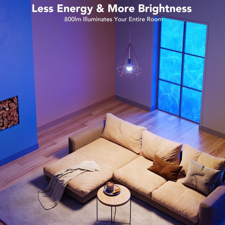Govee - LED RGBWW Stmívatelná žárovka Smart E27/9W/230V 2700-6500K Wi-Fi