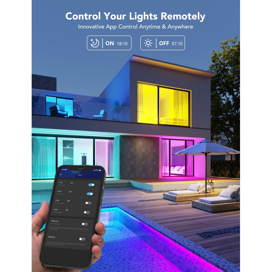 Govee - LED RGBWW Stmívatelná žárovka Smart E27/9W/230V 2700-6500K Wi-Fi