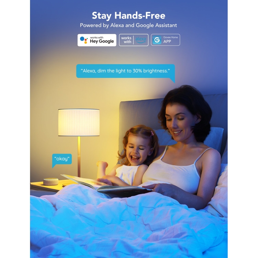 Govee - LED RGBWW Stmívatelná žárovka Smart E27/9W/230V 2700-6500K Wi-Fi