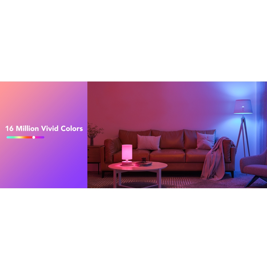 Govee - LED RGBWW Stmívatelná žárovka Smart E27/9W/230V 2700-6500K Wi-Fi