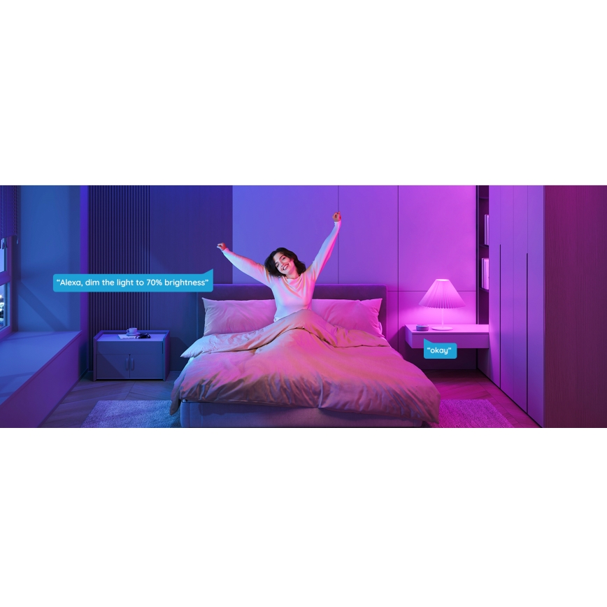 Govee - LED RGBWW Stmívatelná žárovka Smart E27/9W/230V 2700-6500K Wi-Fi